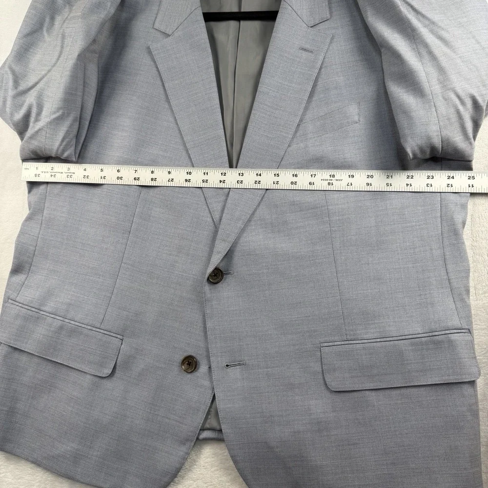 Bonobos Hopsack Blazer Sport Coat 50S Light Blue Lightweight Wool Stretch
